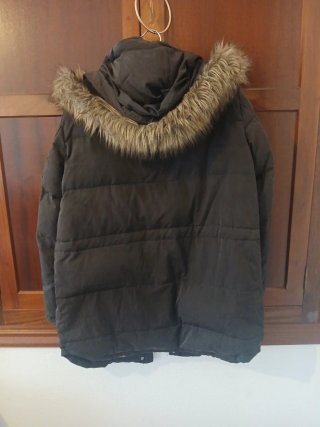 Abrigo acolchado negro Mango