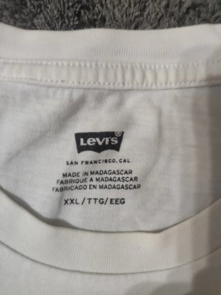 Camiseta Levi's Blanca Talla XXL
