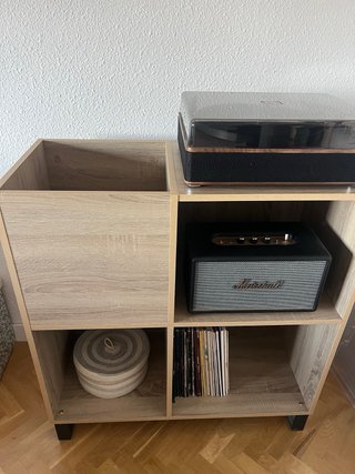 Mueble para tocadiscos y vinilos