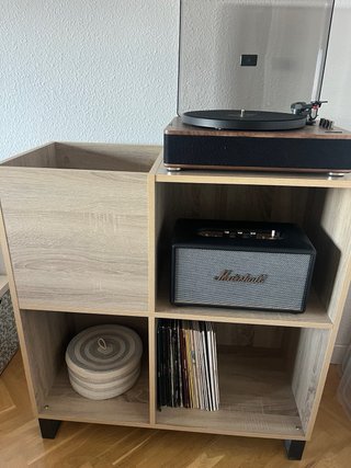 Mueble para tocadiscos y vinilos
