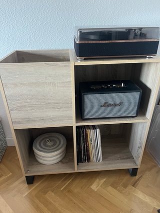 Mueble para tocadiscos y vinilos