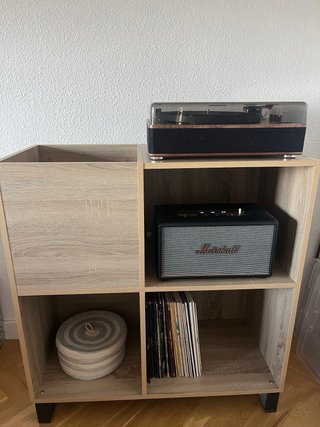 Mueble para tocadiscos y vinilos