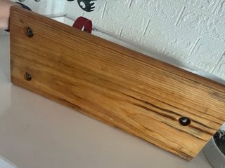 Jamonero / Paletero de madera y metal