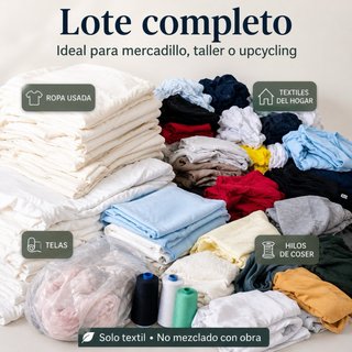 OPORTUNIDAD — LOTE GRANDE DE MATERIAL TEXTIL