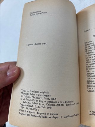 Mefistófeles y el Andrógino