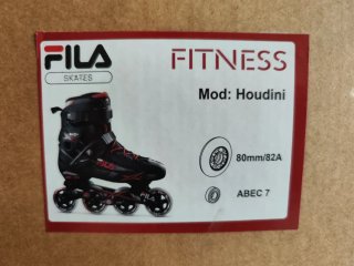Patines en línea Fila negros y rojos