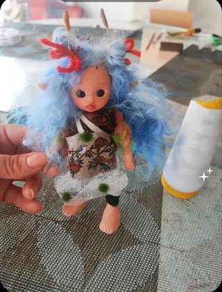Figura Hada Artesanía Única Decorativa