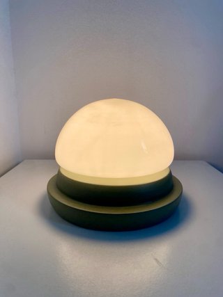 Lampade da tavolo verdi e bianche