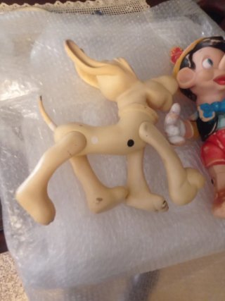 Pluto y Pinocho Famosa Antiguos