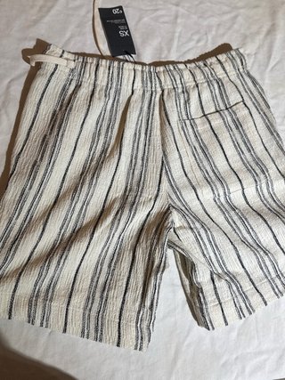 Bermudas de rayas beige y negro Talla XS