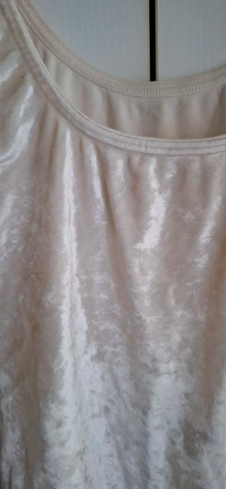 Top M&S Velluto Crema Taglia M