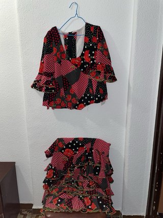 Conjunto traje sevillano lunares XXL