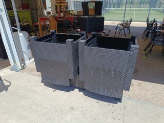Conjunto Sofás Terraza Negro