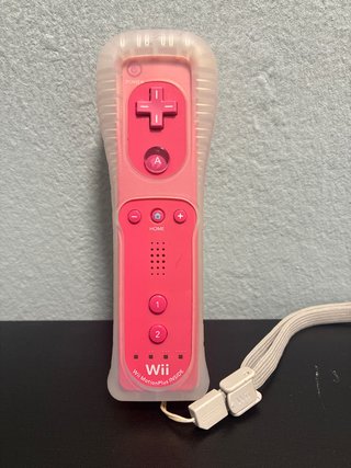 Mando Wii Rosa con Funda y Correa
