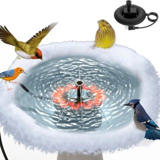 Bebedero para pájaros con calefacción