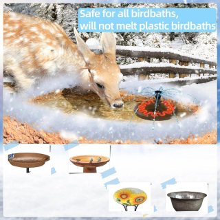 Bebedero para pájaros con calefacción