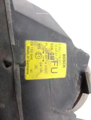 20969622 09152646 faro izquierdo opel vectra b 2.2