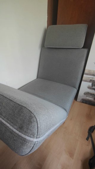 Butaca cama individual gris
