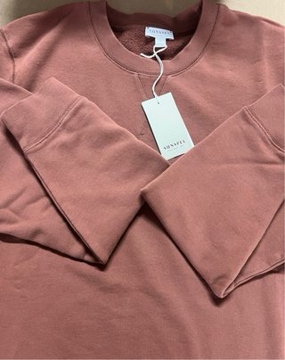 Sunspel Sweatshirt Rust L