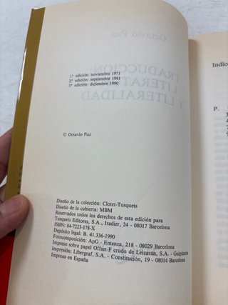 Traducción: literatura y literalidad (Spanish E...