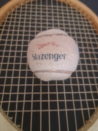 Lote 3 raquetas tenis vintage + pelota