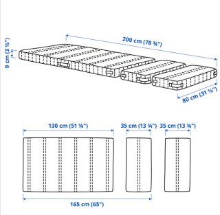 Cama extensible IKEA de madera maciza + colchón