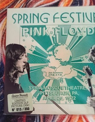 Vinilo Pink Floyd Spring Festival 1972 PICTURE 2lp