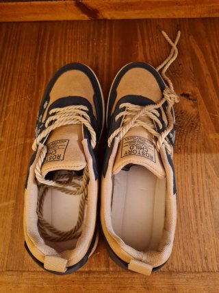 Zapatillas Hombre Verano Azul/Marrón