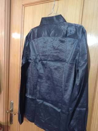Camisa CAMICIE hombre negra brillante