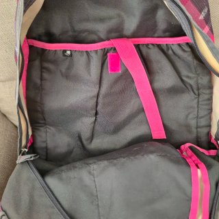 Mochila Jansport Rosa y Gris