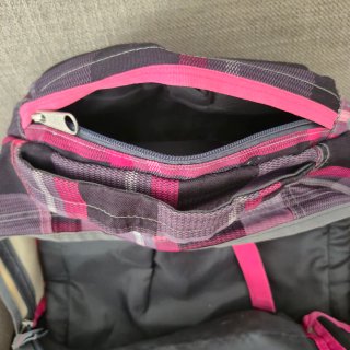 Mochila Jansport Rosa y Gris