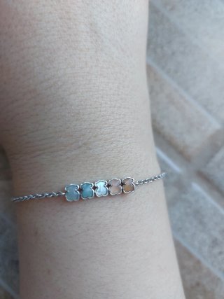 Pulsera plata Tous Gemas Mini Multicolor