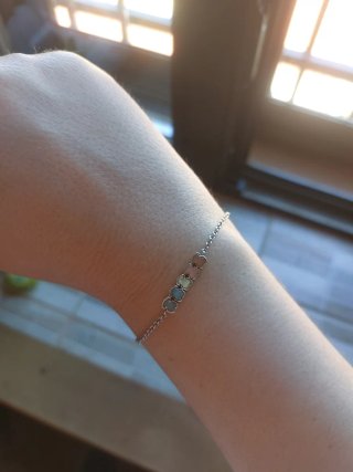 Pulsera plata Tous Gemas Mini Multicolor
