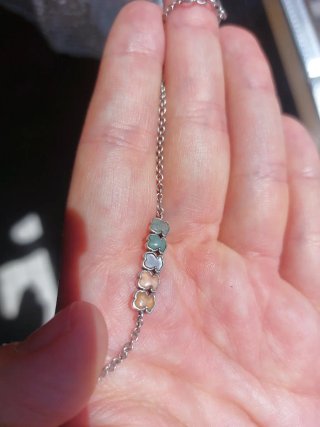 Pulsera plata Tous Gemas Mini Multicolor