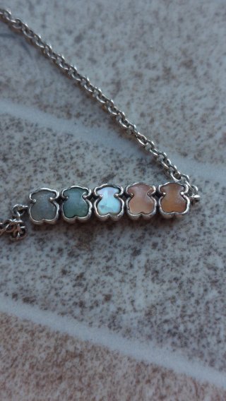 Pulsera plata Tous Gemas Mini Multicolor