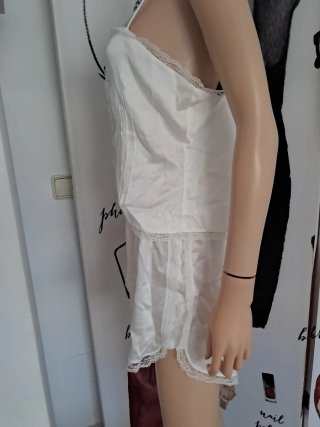 Conjunto lencero seda Victoria Beckham blanco