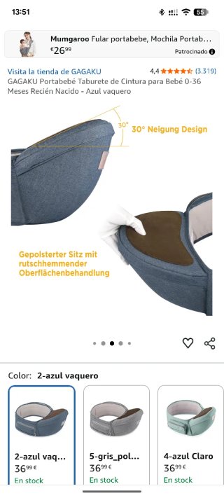 Portabebés Ergonómico Gagaku