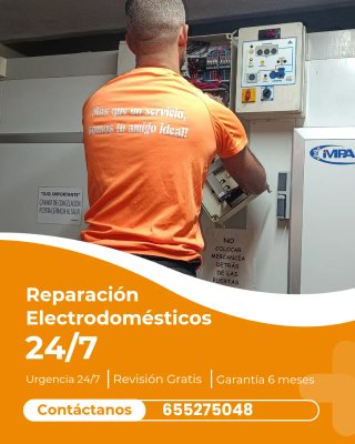 Servicio de Reparación Electrodomésticos 24/7