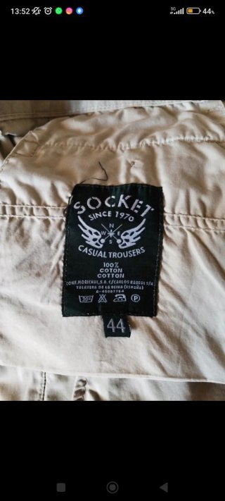 Pantalón casual hombre beige