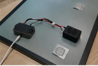 Espejo Baño LED Bluetooth Negro/Gris