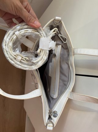 Bolso Desigual Blanco Flecos
