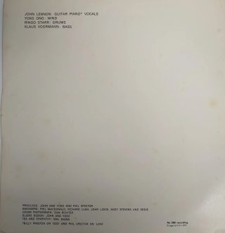 Vinilo LP John Lennon Plastic Ono Band 1971