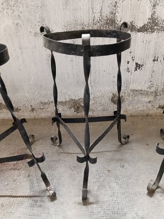 3 Maceteros Metálicos Antiguos