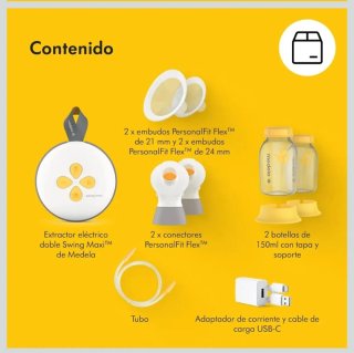 Pack: Sacaleches eléctrico doble, top, protectores