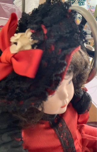 Muñeca Porcelana Fanás Artesanos Estilo Victoriano