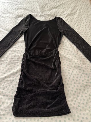Vestido Shein Negro Brillante