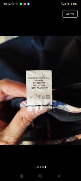 Pantalón chino azul hombre