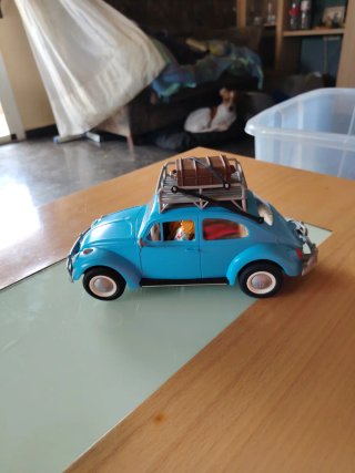 Playmobil Coche Azul con Figuras y Accesorios
