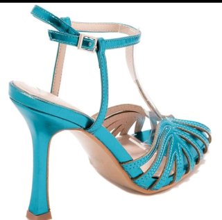 Sandalias Tiras Azul Talla 6