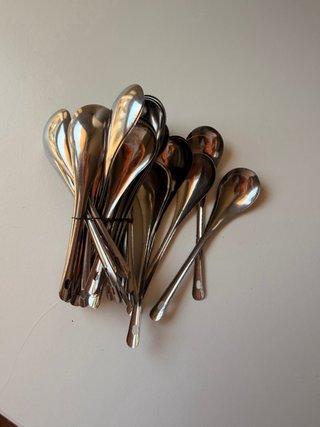 Set de cubiertos de acero inoxidable para evento